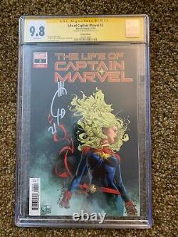The Life Of Captain Marvel #3 Cgc 9.8 Signature Series Signed By Joe Quesada