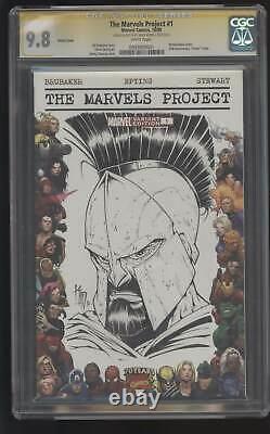 The Marvels Project#1 Cgc 9.8 Signature Series Mark Kidwell Original Art Spartan