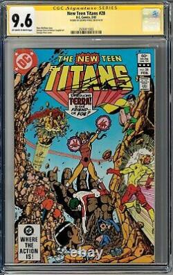 The New Teen Titans #28 CGC 9.6 Signature Series signed by George Perez