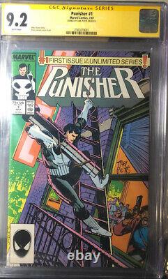 The Punisher 1 9.2 CGC SS signature series signed by Carl Potts 1987 movie tv mc