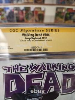 The Walking Dead #104. Cgc Signature Series 9.6. Signed By Chandler Riggs- Carl