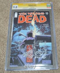 The Walking Dead #55 CGC 9.8 Signature Series Charlie Adlard Sketch Comic