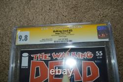 The Walking Dead #55 CGC 9.8 Signature Series Charlie Adlard Sketch Comic