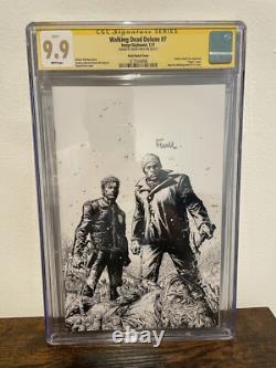 The Walking Dead Deluxe #7 CGC 9.9 David Finch Sketch Skybound Signature Series