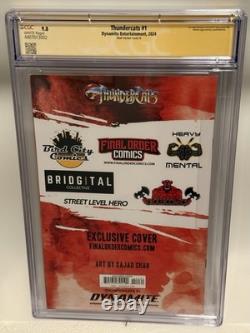 Thundercats #1 CGC 9.8 SS REMARK Shah Variant Cover B Signed