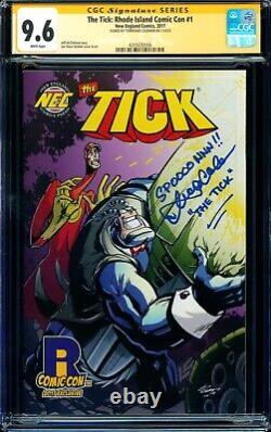 Tick Rhode Island Comic Con #1 CGC SS 9.6 signed by Townsend Colemen SPOON