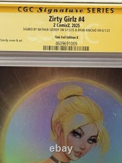 Tinkerbell Zirty Girlz #4 LTD 1/5 Tink Foil Edition B CGC 9.8 Signature Series