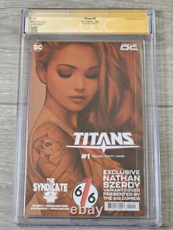 Titans #1 CGC SS 9.8 Tattoo Virgin Variant Signed by Nathan Szerdy
