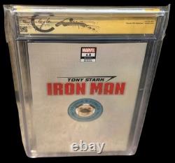 Tony Stark Iron Man #13 CGC 9.6 SS Clayton Crain Signed Frankie's Virgin Variant
