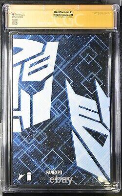 Transformers #1 (2024) CGC 9.8 Signature Series Signed by Jonboy Meyers