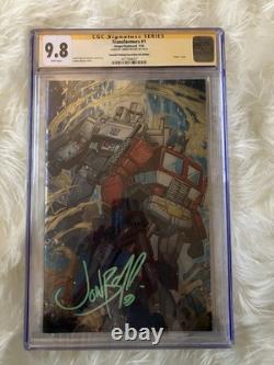 Transformers #1 (2024) Foil CGC 9.8 Signature Series Signed by Jonboy Meyers