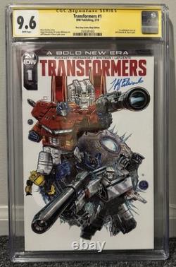 Transformers #1 CGC 9.6 Signature Series/Signed by Jeff Edwards