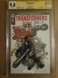 Transformers #1 CGC 9.8 Signature Series/Remark by Jeff Edwards