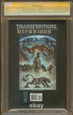 Transformers Nefarious #3 CGC 9.8 Signature Series SS Signed SHIA LEBEOUF