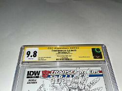 Transformers VS G. I. Joe #1 CGC 9.8 Signature Series John Barber IDW Comic Book