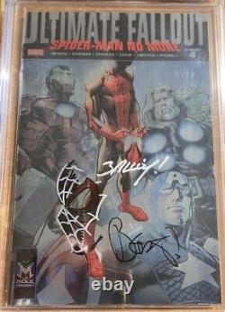 Ultimate Fallout 4 Foil Variant Cgc 9.8 Ss Sketch Mark Bagley Sig Bendis