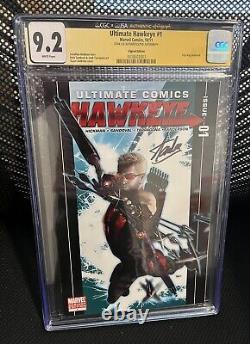 Ultimate Hawkeye #1 CGC SS 9.2 Signed Stan Lee! Signature Series. Rare! Marvel