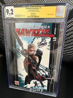 Ultimate Hawkeye #1 CGC SS 9.2 Signed Stan Lee! Signature Series. Rare! Marvel