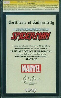 Ultimate Spider-Man 1 Signed Edition 99/100 Signature Series CGC Stan Lee SS Key
