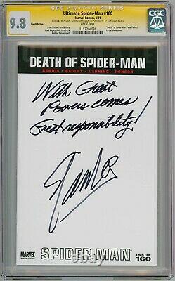Ultimate Spiderman 160 Cgc 9.8 Signature Series Signed Stan Lee With Great Power