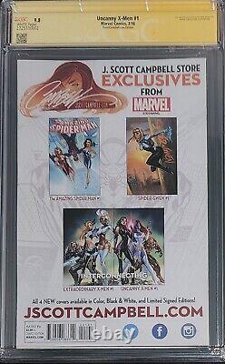 Uncanny X-Men #1 J.ScottCampbell.com Ed SS CGC 9.8 signed by J. Scott Campbell