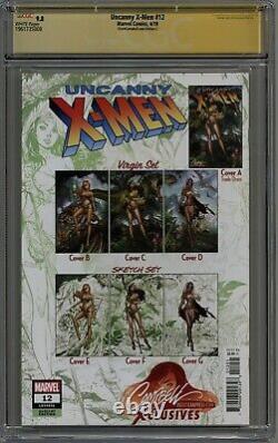 Uncanny X-men #12 Cgc 9.8 Signature Series Set Of 3 Campbell! White Pages 2019