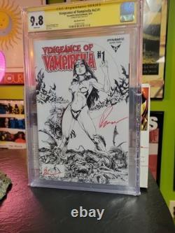 VENGEANCE OF VAMPIRELLA v2 #1 CGC 9.8 SIGNATURE SERIES SIGNED ARTIST BUZZ SKETCH