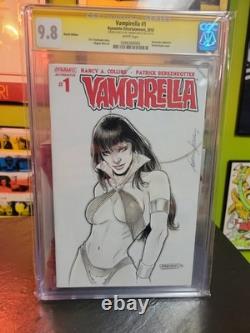 Vampirella #1 (2014) CGC 9.8 SS Signed & Sketched by Fabiano Neves Dynamite