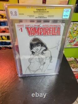 Vampirella #1 (2014) CGC 9.8 SS Signed & Sketched by Fabiano Neves Dynamite