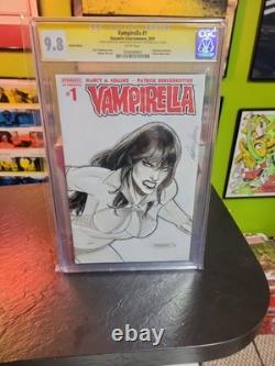 Vampirella 1 CGC 9.8 SIGNED Fabiano Neves Sketch Variant Midtown Exclusive SS