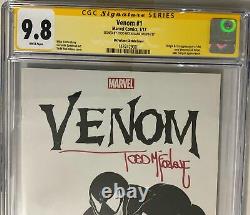 Venom #1 CGC 9.8 SS signed By Todd McFarlane Incentive Spiderman Tom Holland