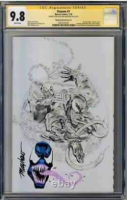 Venom #1 CGC 9.8 Signature Series signed Mike Mayhew with VENOM Sketch D Cover