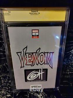 Venom #1 Greg Horn Art Edition Cover A CGC 9.8 Signature Series Signed by Cates