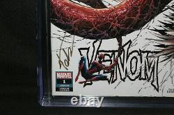 Venom #1 Variant A Signed by Tyler Kirkham CGC Signature Series 9.8 2018