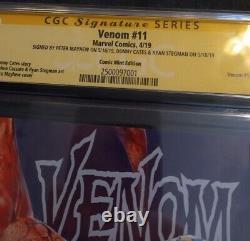 Venom #11 Mayhew Comic Mint Variant CGC Signature Series 9.8 Triple Signed! 2019