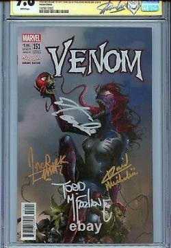 Venom 151 CGC 9.8 SS X4 Mattina cover Stan Lee McFarlane Michelinie Spider-Man