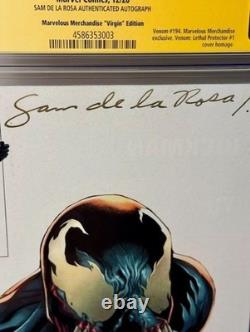 Venom #29 CGC x JSA 9.8 Sam De La Rosa Signed Virgin Variant Marvel