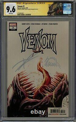 Venom #3 Cgc 9.6 Signature Series White Pages Marvel 2021