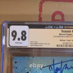 Venom #3 Cgc Signature Series 9.8 Signed By Tyler Kirkham Virgin Edition #203