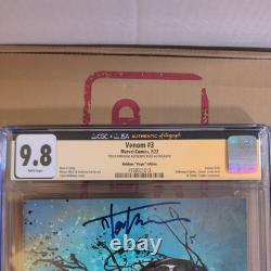 Venom #3 Cgc Signature Series 9.8 Signed By Tyler Kirkham Virgin Edition #203