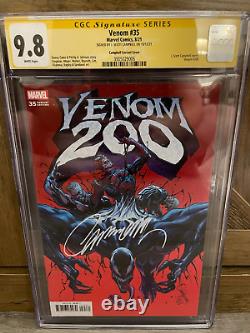 Venom #35 J Scott Campbell 150 Ratio Signed CGC 9.8 WHITE Pages Signature Serie
