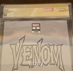 Venom #8 Signed by Tyler Kirkham Virgin Variant Whatnot Signature Series CGC 9.8