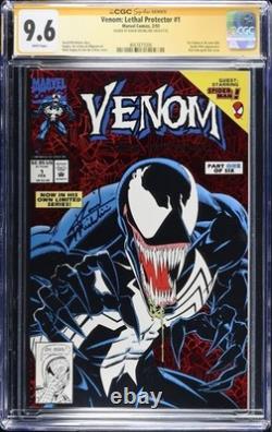 Venom Lethal Protector #1 CGC 9.6 W David Michelinie signature series 1993
