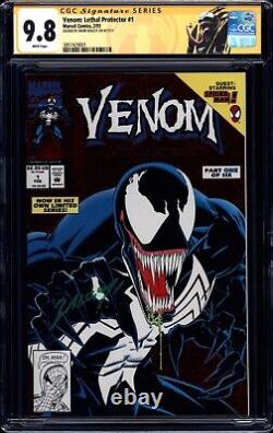 Venom Lethal Protector #1 CGC 9.8 SS Mark Bagley Signature Series custom label