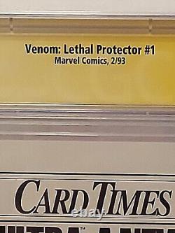 Venom Lethal Protector #1 Cgc 9.8 Ss Mark Bagley Signature White Pgs Red Foil CV