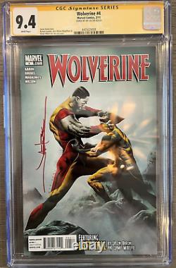 WOLVERINE #4 (2011) CGC 9.4 White Pages Jae Lee Signature Series