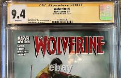 WOLVERINE #4 (2011) CGC 9.4 White Pages Jae Lee Signature Series