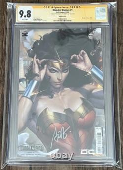 WONDER WOMAN #1 CGC SS 9.8 NM/M 2023 Signature Series SIGNED Stanley Artgerm Lau