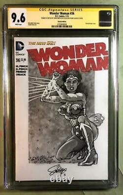 WONDER WOMAN 36 CGC (9.6) Signature Series by SMITTY OA Front and Back