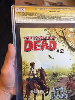 Walking Dead 1 First Print CGC 9.6 Signature Series Signed Tony Moore 10/03